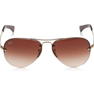 Ray-Ban Rimless Aviator Sunglasses RB3449